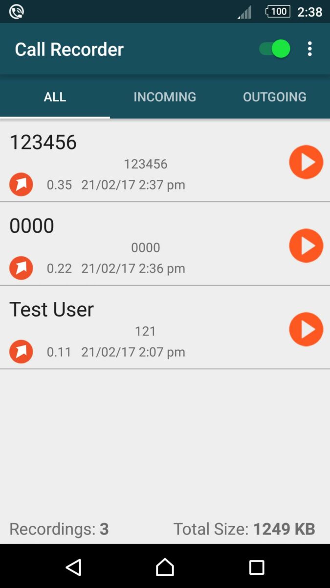 automatic call recorder
